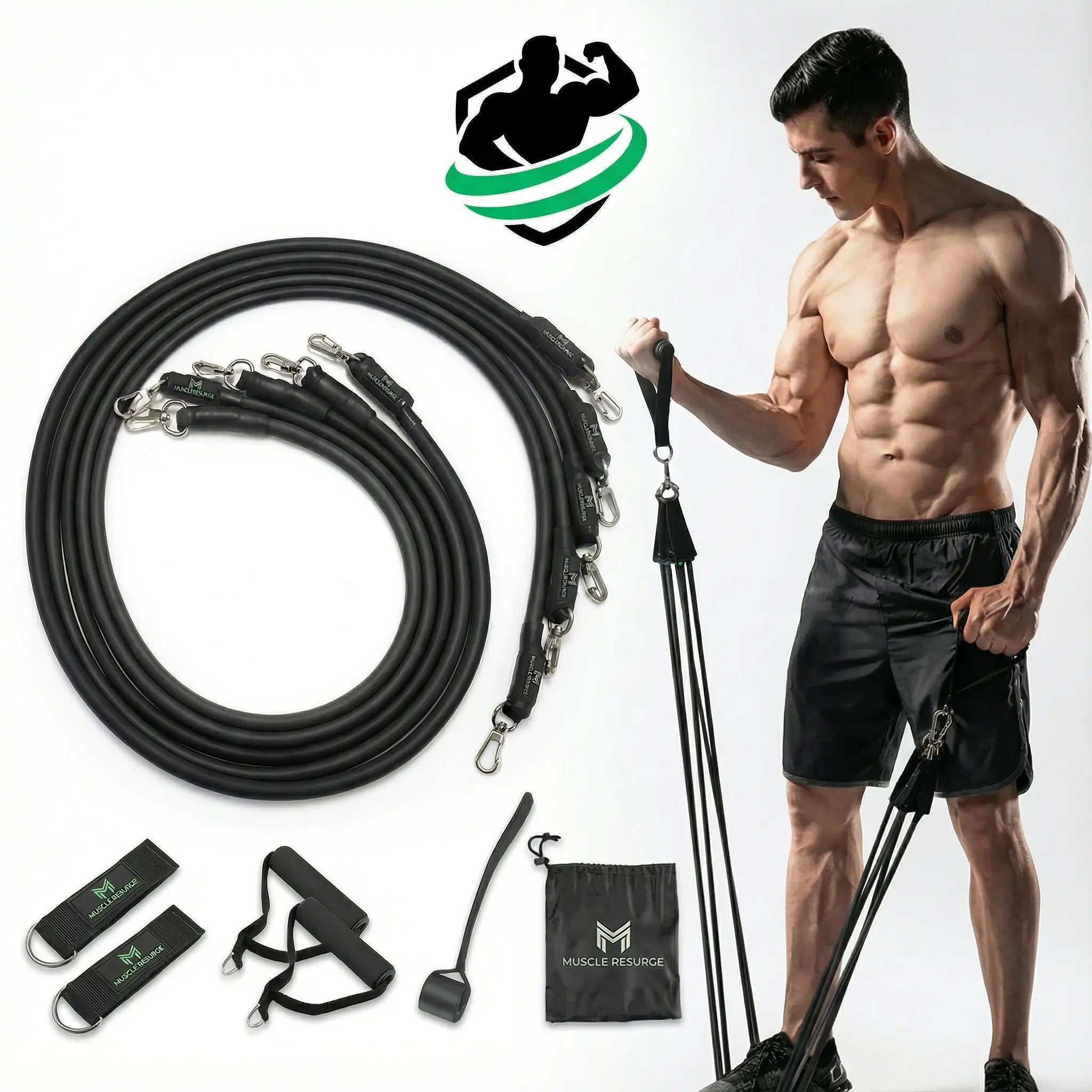 11 Piece Heavy Resistance Band Set