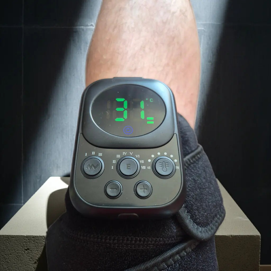 Heated Knee & Shoulder Massager - App Connected Recovery Device Muscle Resurge