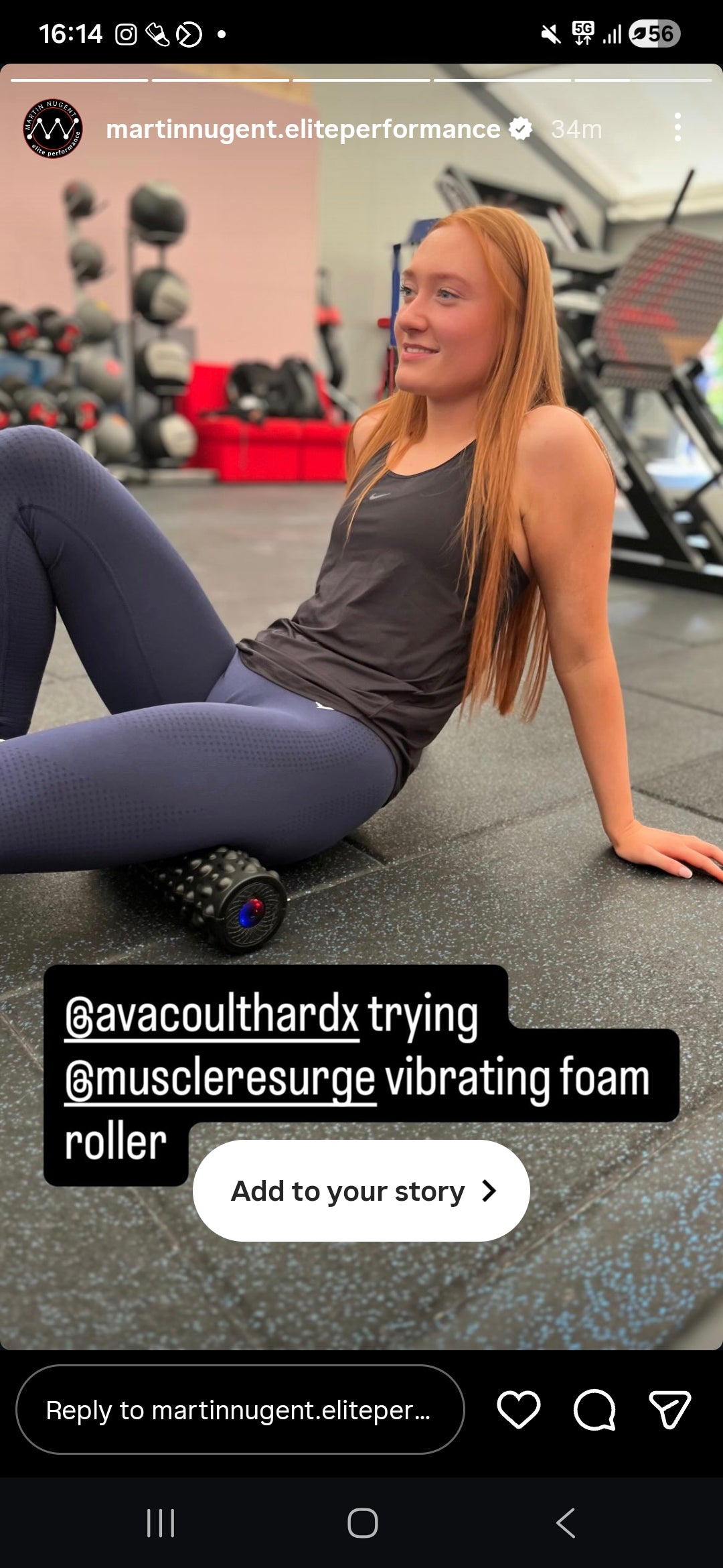 Vibrating Foam Roller for Muscle Recovery